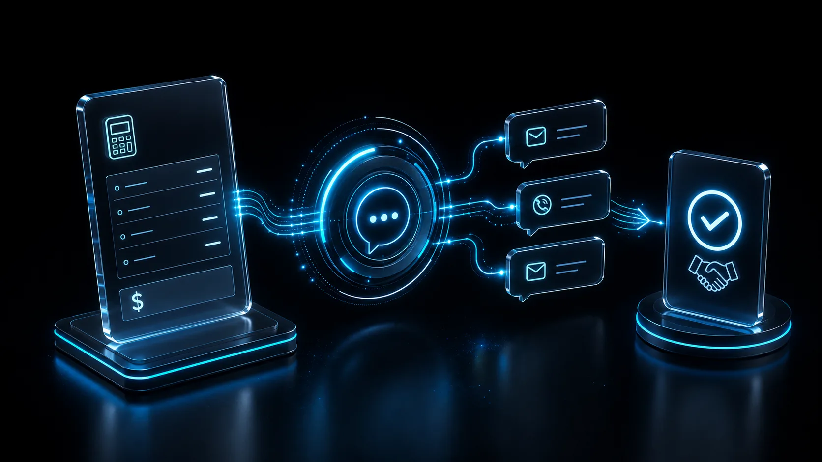 Messages from every channel flowing into a single unified inbox