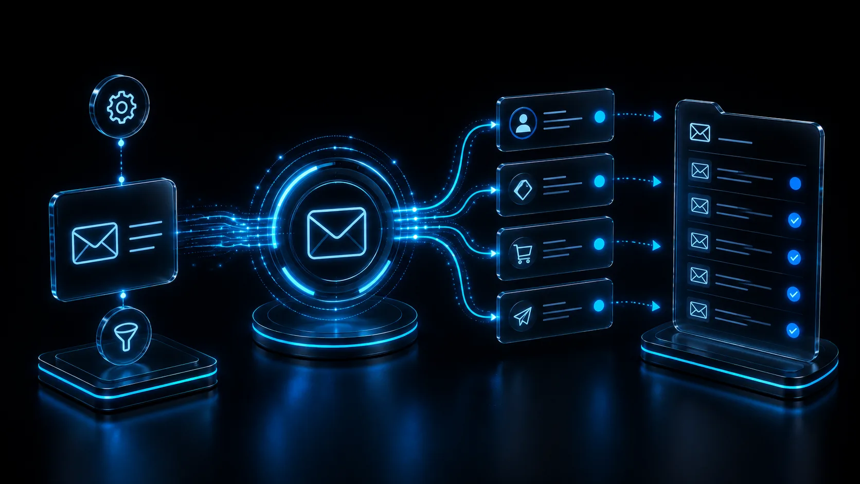 A new-client onboarding and email nurture pipeline running automatically