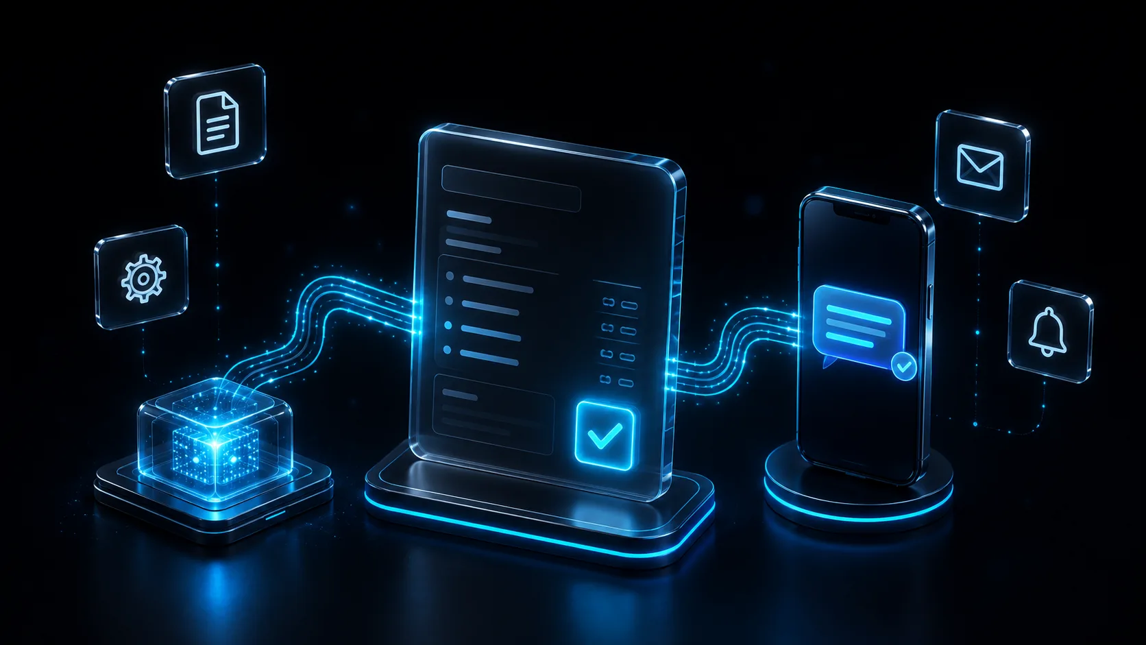 An AI voice agent answering an incoming call and logging the details